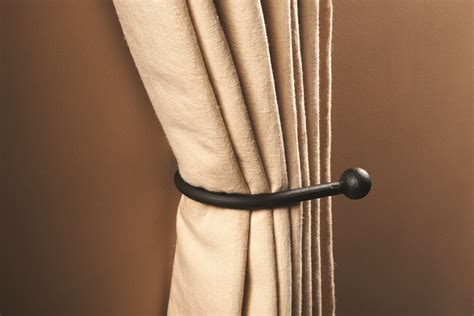 what do you call metal brackets that hold curtains back|wayfair curtain tie backs.